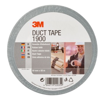 Taśma naprawcza 3M DUCT TAPE 1900 50mm x 50m x 0,17mm kol. srebrny [1174505]