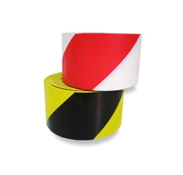 Taśma ostrzegawcza MAXI 80mm x 200m kol. biało-czerwony [TO-OS00061]