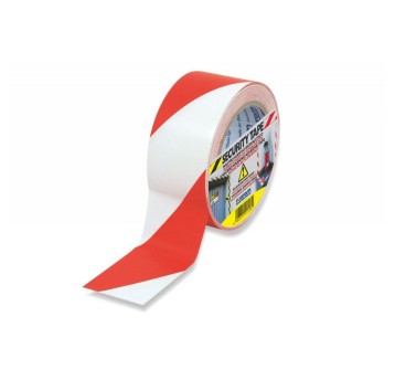 Taśma oznaczeniowa 50mm x 33m kol. biało-czerwony [TO-OS00050]