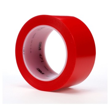 Taśma oznaczeniowa winylowa 3M 471 50mm x 33m x 0,14mm kol. czerwony [471CZE50]