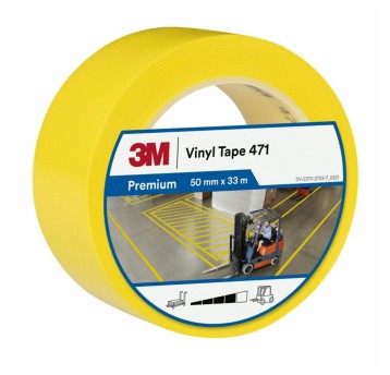 Taśma oznaczeniowa winylowa 3M 471 50mm x 33m x 0,14mm kol. żółty [47150ZOL]