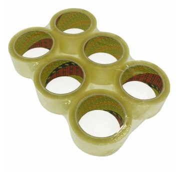 Taśma pakowa 3M 50mm x 66m Hot-Melt 371 kol. przezroczysty 6 szt. [3M-XX004803829]