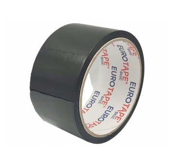 Taśma pakowa EUROTAPE 48mm x 45m kol. czarny [MXA-001CA/D8]