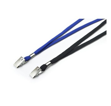 Taśma / smycz do identyfikatorów ARGO z klipsem kol. czarny 50 szt. [601212]