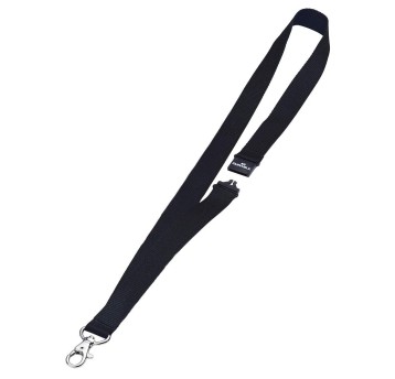 Taśma / smycz do identyfikatorów DURABLE z karabińczykiem kol. czarny [813701]
