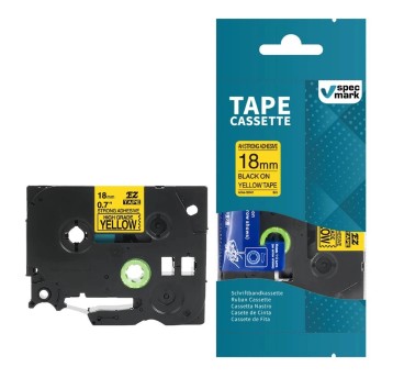 Taśma SPECMARK AZE-S641 do Brother TZE-S641 kol. czarny na żółtym 18mm x 8m mocny klej