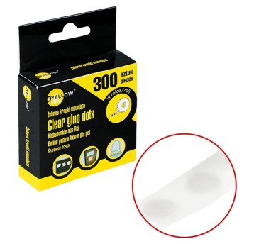 Taśma z kropkami żelowymi mocująca YELLOW ONE Ø10mm x 300 [YL-10300]