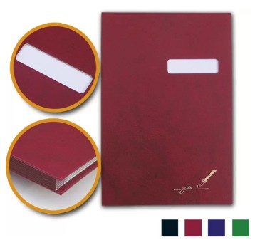 Teczka do podpisu 12 wkładów A4 BARBARA tworzywo sztuczne kol. zielony okienko [1822237]