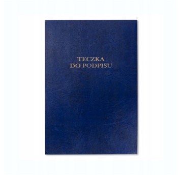 Teczka do podpisu 16 wkładów A4 BARBARA tworzywo sztuczne kol. granatowy [1822218]