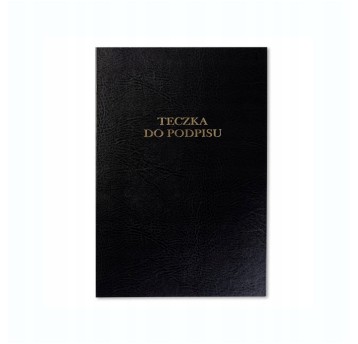 Teczka do podpisu 20 wkładów A4 BARBARA tworzywo sztuczne kol. czarny [1822226]