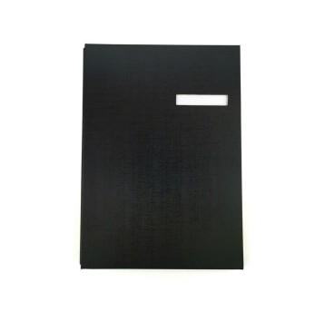 Teczka do podpisu 20 wkładów A4 D.RECT tworzywo sztuczne kol. czarny AUTOGRAPH [110795]