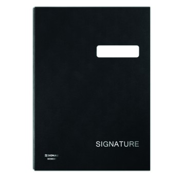 Teczka do podpisu 20 wkładów A4 DONAU tworzywo sztuczne kol. czarny [8690001-01]