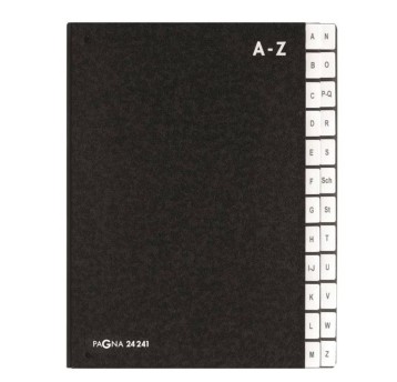 Teczka do podpisu A-Z A4 PAGNA karton kol. czarny [P2424604]