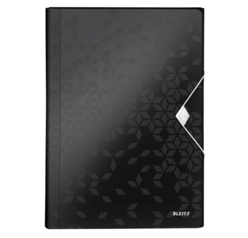Teczka harmonijkowa 6 przegródek A4 LEITZ WOW tworzywo sztuczne kol. czarny [45890095]