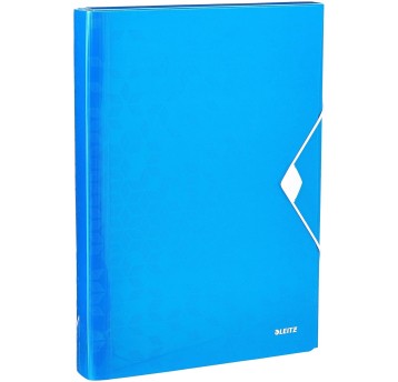 Teczka harmonijkowa 6 przegródek A4 LEITZ WOW tworzywo sztuczne kol. niebieski [45890036]