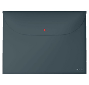 Teczka kopertowa 2 przegródki A4 LEITZ COSY tworzywo sztuczne kol. szary 3 szt. [47090089]