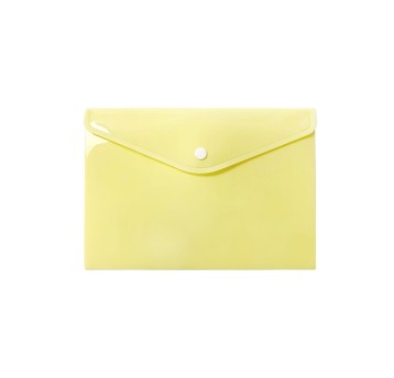 Teczka kopertowa A5 BIURFOL tworzywo sztuczne kol. żółty pastelowy [TKP-05-03]