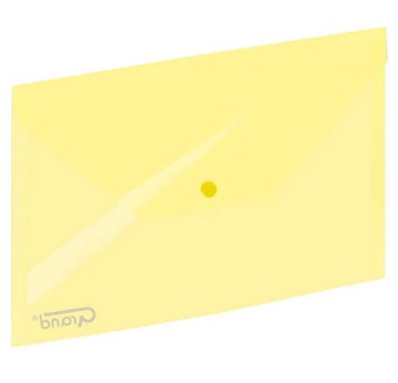 Teczka kopertowa na zatrzask A4 GRAND 9113 tworzywo sztuczne kol. żółty transparentny [120-1166]