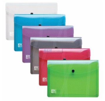 Teczka kopertowa na zatrzask A5 BANTEX tworzywo sztuczne kol. mix wzorów [400031401]