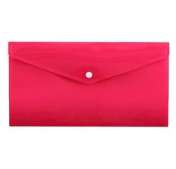 Teczka kopertowa na zatrzask B6 PENMATE tworzywo sztuczne kol. różowy DL [TT7852]