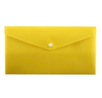 Teczka kopertowa na zatrzask B6 PENMATE tworzywo sztuczne kol. żółty DL [TT7855]