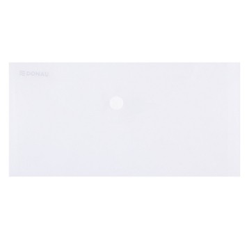 Teczka kopertowa na zatrzask DL DONAU tworzywo sztuczne kol. przezroczysty 180 mic. [8548001PL-00]