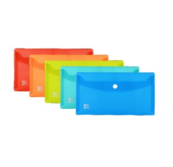 Teczka kopertowa na zatrzask DL OXFORD URBAN tworzywo sztuczne kol. mix wzorów 5 szt. [400147029]