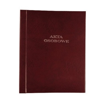 Teczka na akta osobowe A4 BARBARA tworzywo sztuczne kol. bordowy [1822000]