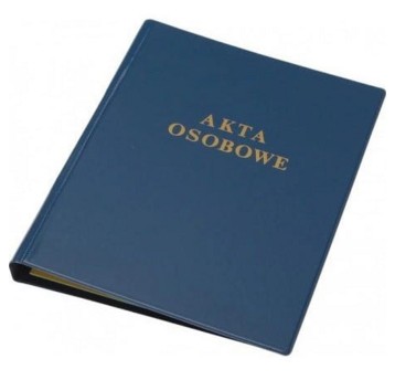 Teczka na akta osobowe A4 PANTA PLAST tworzywo sztuczne kol. granatowy [0409-0013-02]