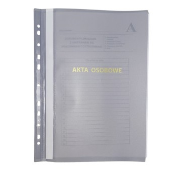 Teczka na akta osobowe A4 PANTA PLAST tworzywo sztuczne kol. szary [0309-0079-08]