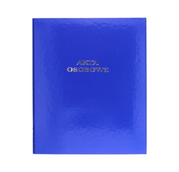 Teczka na akta osobowe z ringami A4 BARBARA tworzywo sztuczne kol. granatowy [18222]