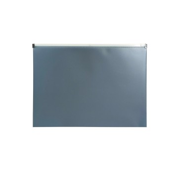 Teczka na suwak A4 BIURFOL MORANDI tworzywo sztuczne kol. grafitowy [TSM-A4-02]