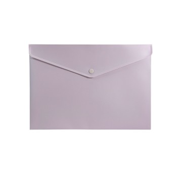 Teczka na zatrzask A4 BIURFOL MORANDI tworzywo sztuczne kol. szaro-różowy [TKM-A4-01]