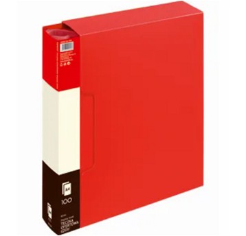 Teczka ofertowa 100 wkładów A4 GRAND 9010A tworzywo sztuczne kol. czerwony [120-1205]