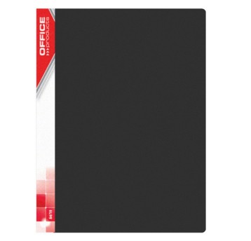 Teczka ofertowa 40 wkładów A4 OFFICE PRODUCTS tworzywo sztuczne kol. czarny [21124011-05]