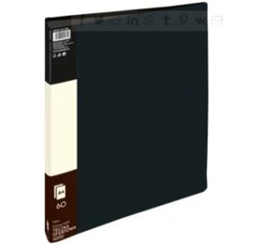 Teczka ofertowa 60 wkładów A4 GRAND 9006A tworzywo sztuczne kol. czarny [120-1200]