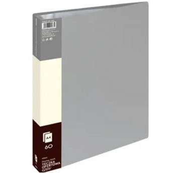 Teczka ofertowa 60 wkładów A4 GRAND 9006A tworzywo sztuczne kol. szary [120-1826]
