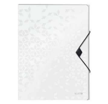 Teczka pudełko z gumką A4 30mm LEITZ WOW tworzywo sztuczne kol. biały [46290001]