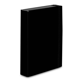 Teczka pudełko z gumką A4 50mm VAUPE BOX CARIBIC karton kol. czarny [341-02]