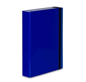 Teczka pudełko z gumką A4 50mm VAUPE BOX CARIBIC karton kol. niebieski [341-03]