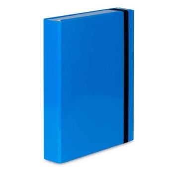 Teczka pudełko z gumką A4 50mm VAUPE BOX CARIBIC karton kol. niebieski [341-19]