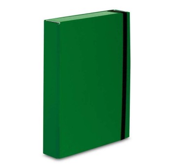 Teczka pudełko z gumką A4 50mm VAUPE BOX CARIBIC karton kol. zielony [341-06]