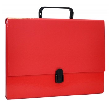 Teczka pudełko z rączką A4 OFFICE PRODUCTS karton kol. czerwony [21187811-04]