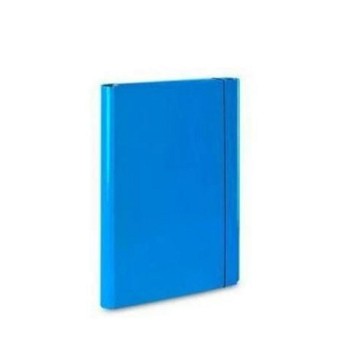 Teczka skrzydłowa z gumką A4 40mm BARBARA karton kol. niebieski [1821024]