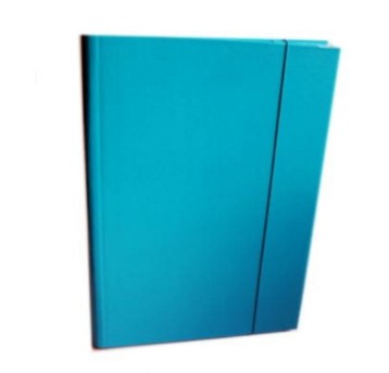 Teczka skrzydłowa z gumką A4 40mm BARBARA karton kol. turkusowy [18211145]