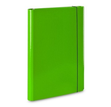 Teczka skrzydłowa z gumką A4 40mm BARBARA karton kol. zielony [1821025]