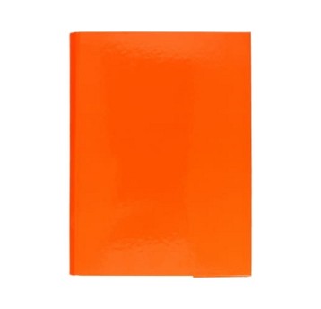 Teczka skrzydłowa z rzepem A4 40mm BARBARA karton kol. pomarańczowy [1821031]