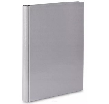 Teczka skrzydłowa z rzepem A4 40mm BARBARA karton kol. szary [1821101]