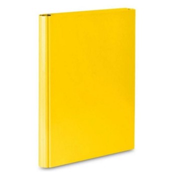 Teczka skrzydłowa z rzepem A4 40mm BARBARA karton kol. żółty [1821028]