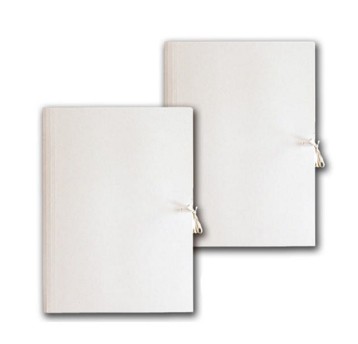 Teczka wiązana A4 BARBARA papierowa kol. biały 250g [821000BN]